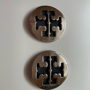 Tory Burch Double Silver Metal T’s